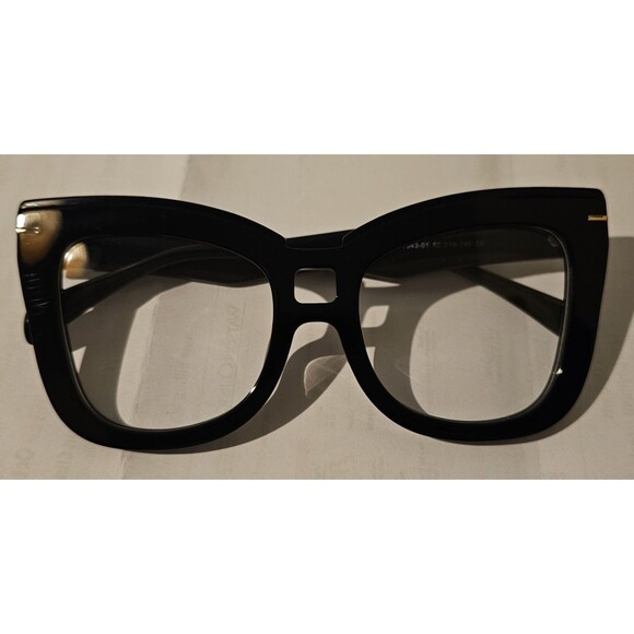 VOOGLAM Oversize Plain Glasses for Women, Clear Anti Blue Fashion 7543 - Picture 4 of 12